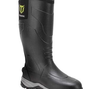 TIDEWE Rubber Neoprene Outdoor Boots BLACK, Size 13, Men